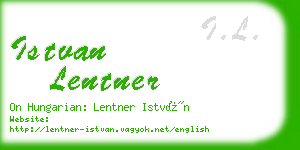 istvan lentner business card